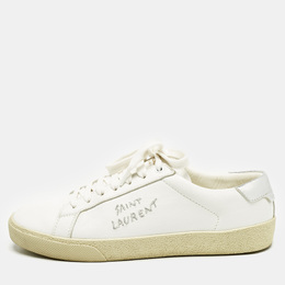 Saint Laurent Paris: Белые кроссовки  Court Classic SL 06