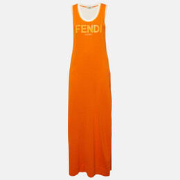 Fendi: Оранжевое платье 