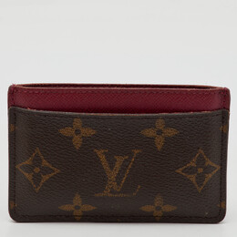 Louis Vuitton: Коричневый картхолдер 