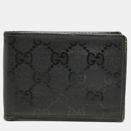 Gucci: Чёрный кошелёк  GG