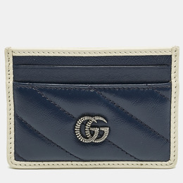 Gucci: Голубой картхолдер  Marmont