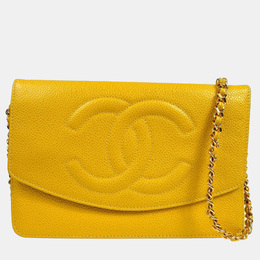 Chanel: Жёлтый кошелёк 