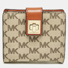 Michael Kors: Бежевый кошелёк 
