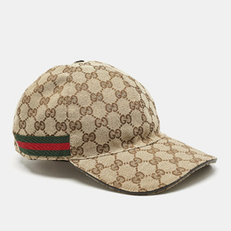 Gucci: Бежевая кепка  GG