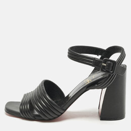 Christian Louboutin: Чёрные сандалии 