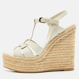 Saint Laurent Paris: Белые мокасины  Espadrille