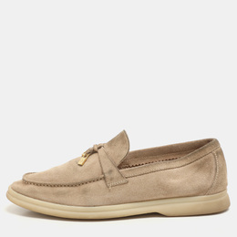 Loro Piana: Бежевые лоферы 