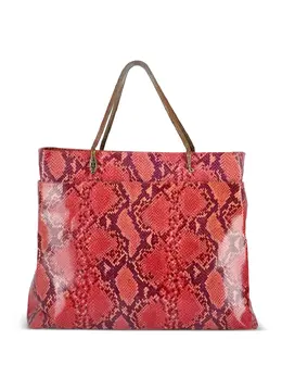 John Galliano Pre-Owned: Сумка-шоппер с принтом 