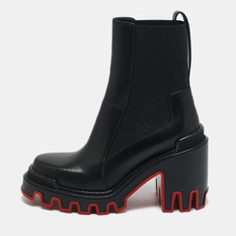 Christian Louboutin: Чёрные ботинки 