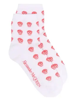 Alexander McQueen: Белые носки  Skull