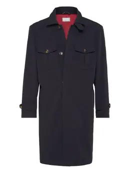 Brunello Cucinelli: Синее пальто 