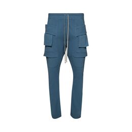 Rick Owens Drkshdw: Синие брюки  Creatch