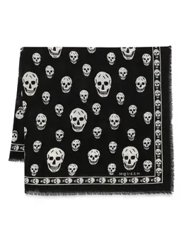 Alexander McQueen: Чёрный шарф  Skull