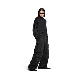Balenciaga: Чёрные брюки 