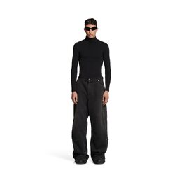 Balenciaga: Чёрные брюки 