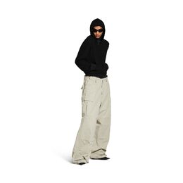 Balenciaga: Бежевые брюки 