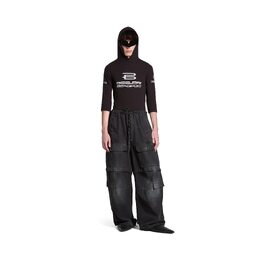 Balenciaga: Чёрные брюки 