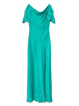 Alberta Ferretti: Атласное платье 
