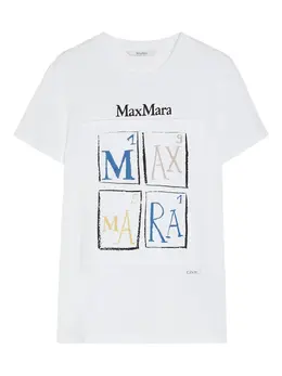 Max Mara: Футболка с принтом 