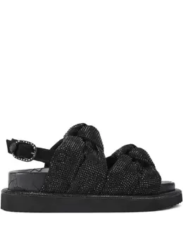 Kurt Geiger London: Чёрные сандалии 