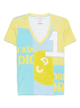 Christian Dior Pre-Owned: Футболка со стразами 