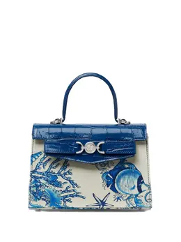 Versace: Голубая сумка  Barocco