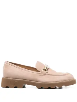 Casadei: Бежевые лоферы 