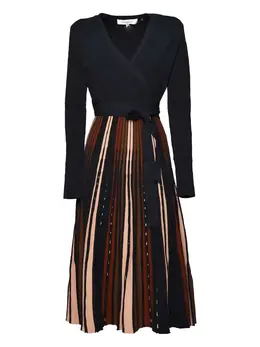 DVF Diane von Furstenberg: Коричневое платье 