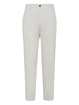 Brunello Cucinelli: Белые брюки 