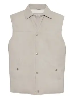Brunello Cucinelli: Замшевый жилет 