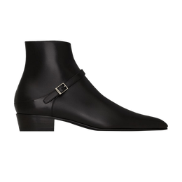 Saint Laurent: Чёрные ботинки 