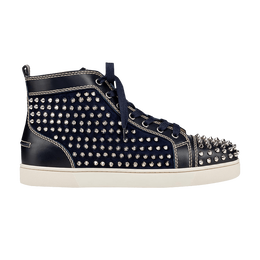 Christian Louboutin: Голубые кроссовки 