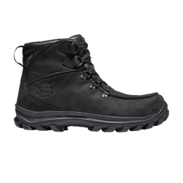 Timberland: Чёрные ботинки 