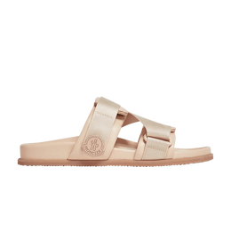 Moncler: Розовые шлёпанцы 