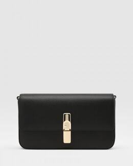 FURLA: Чёрная сумка 