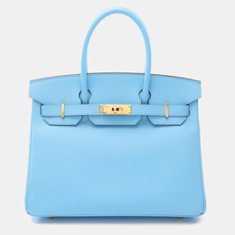 Hermes: Голубая сумка  Birkin 30