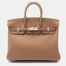 Hermes: Бежевая сумка  Birkin 25