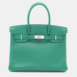 Hermes: Сумка  Birkin 30 цвета хаки