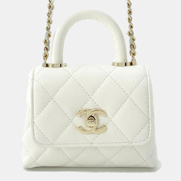 Chanel: Белый клатч 