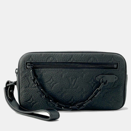 Louis Vuitton: Чёрная сумка  Pochette