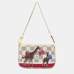 Louis Vuitton: Бежевая сумка  Pochette Accessoires