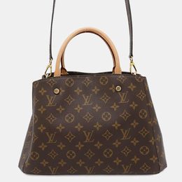 Louis Vuitton: Коричневая сумка  Montaigne