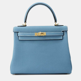Hermes: Голубая сумка  Kelly 25