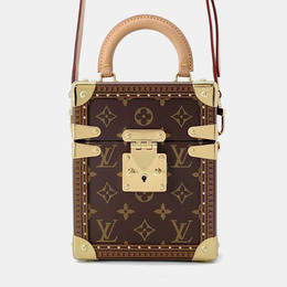 Louis Vuitton: Коричневая сумка 