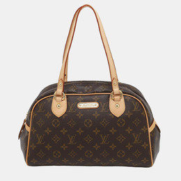 Louis Vuitton: Коричневая сумка 