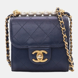 Chanel: Синий клатч 