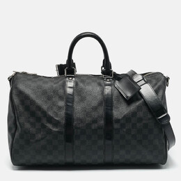 Louis Vuitton: Тёмная сумка  Keepall