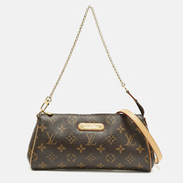 Louis Vuitton: Коричневая сумка  Pochette