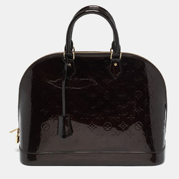 Louis Vuitton: Бордовая сумка 