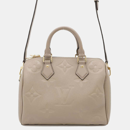 Louis Vuitton: Бежевая сумка  Speedy
